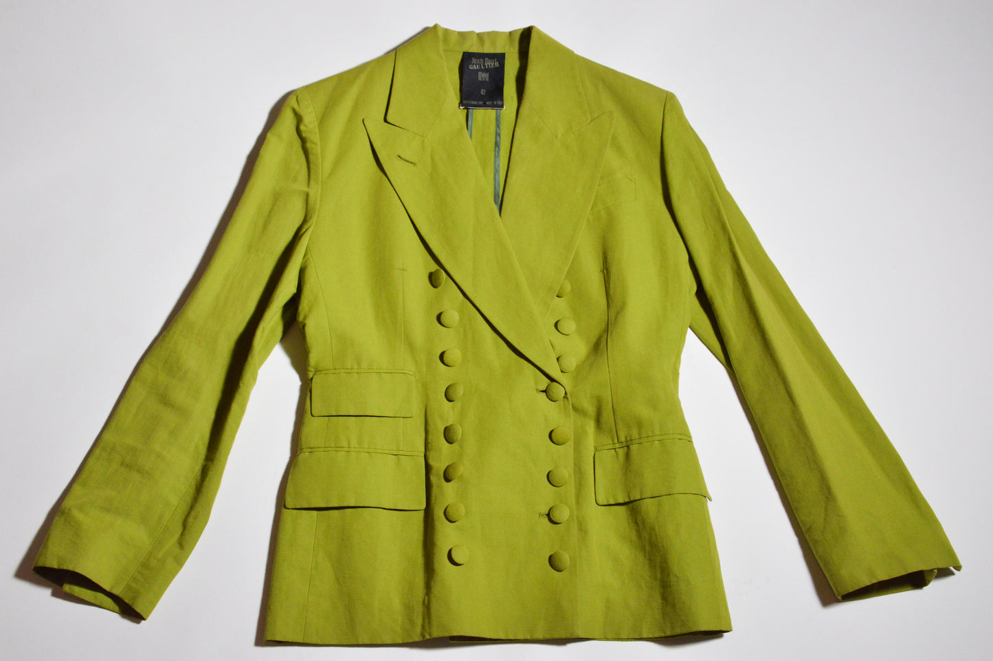 Jean Paul Gaultier - Lime Green Double Breasted Jacket