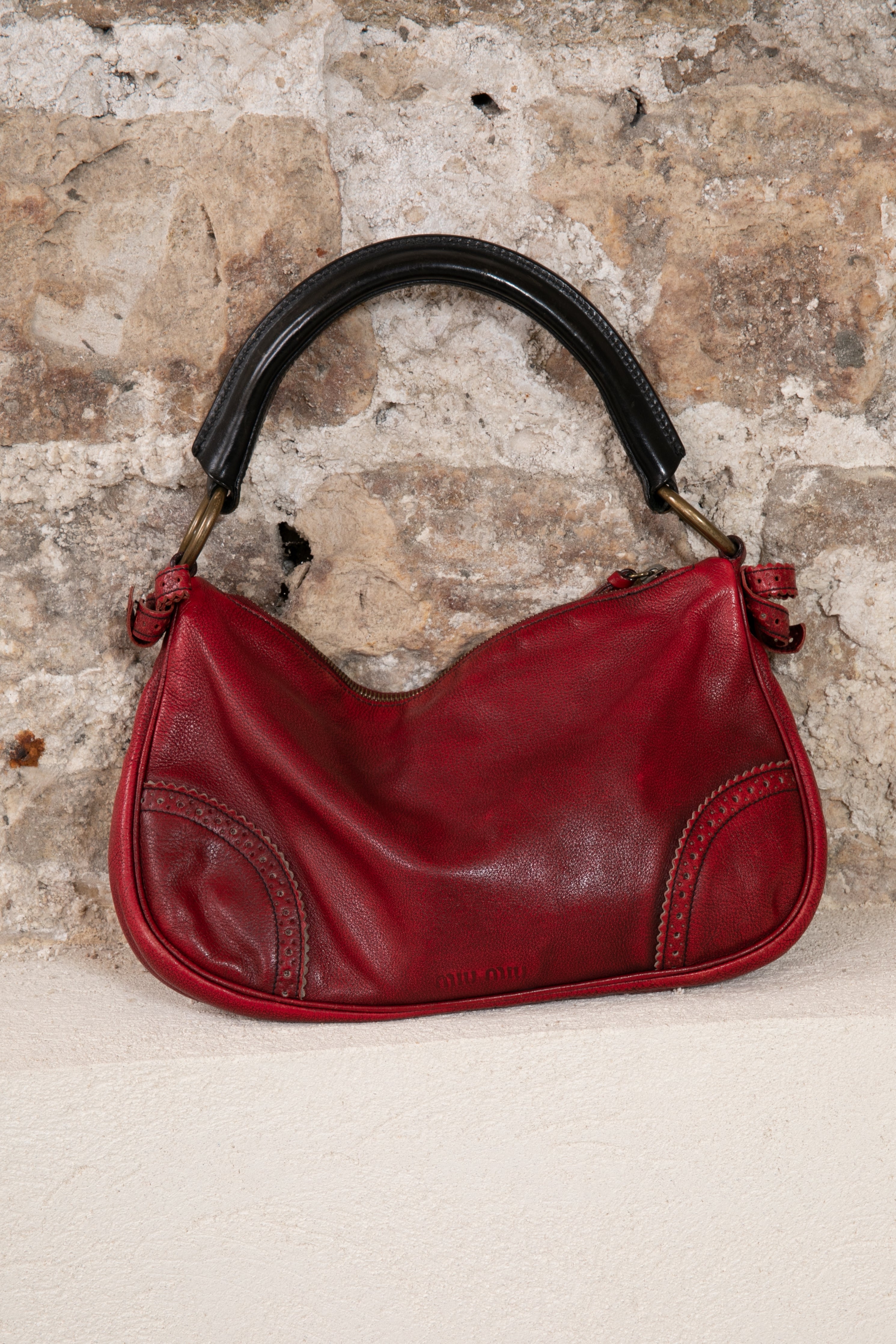 Miu miu best sale red leather bag