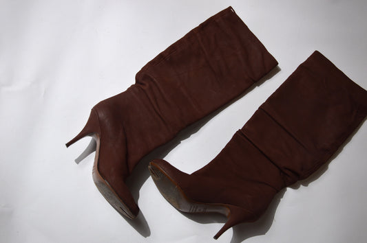 Maison Margiela - Bottes Tabi en Peau Marron