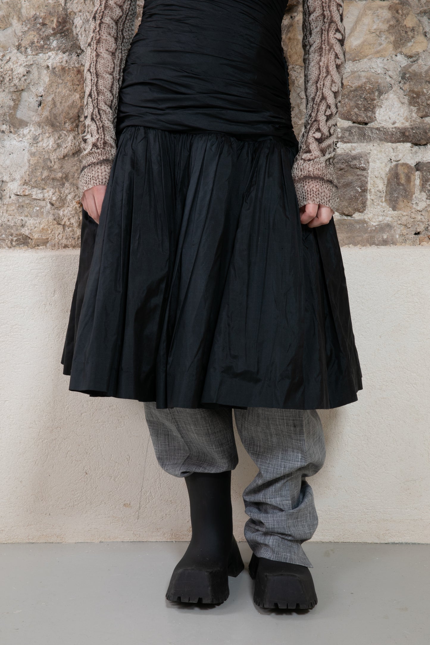 14/18 - Black Buster Silk Dress