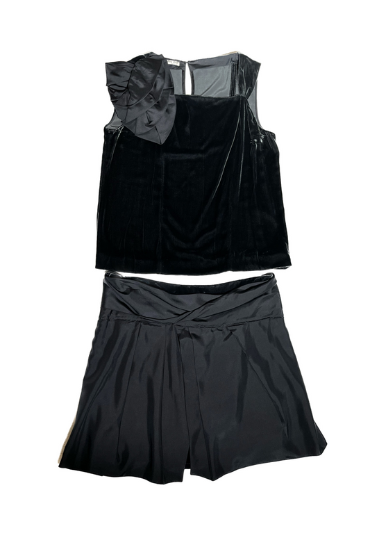 Miu Miu - Velvet Skirt Suit w/ Bows