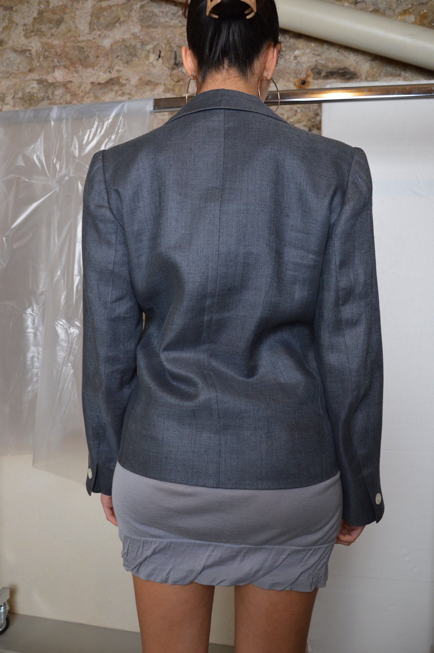 Yves Saint Laurent - 1980's Blazer Croisé Bleu