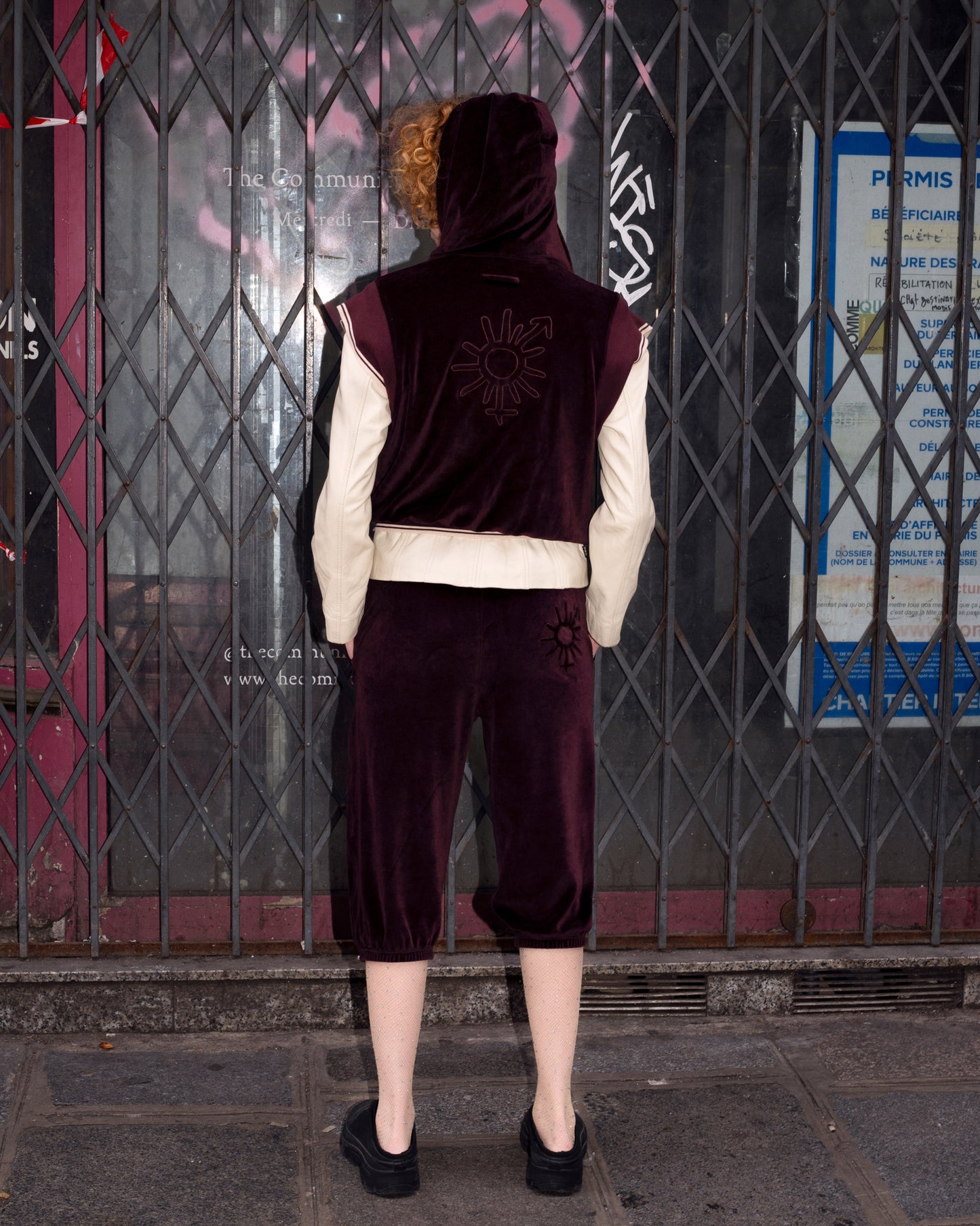 Jean Paul Gaultier Soleil - Burgundy Tracksuit w/ "Soleil" Logo