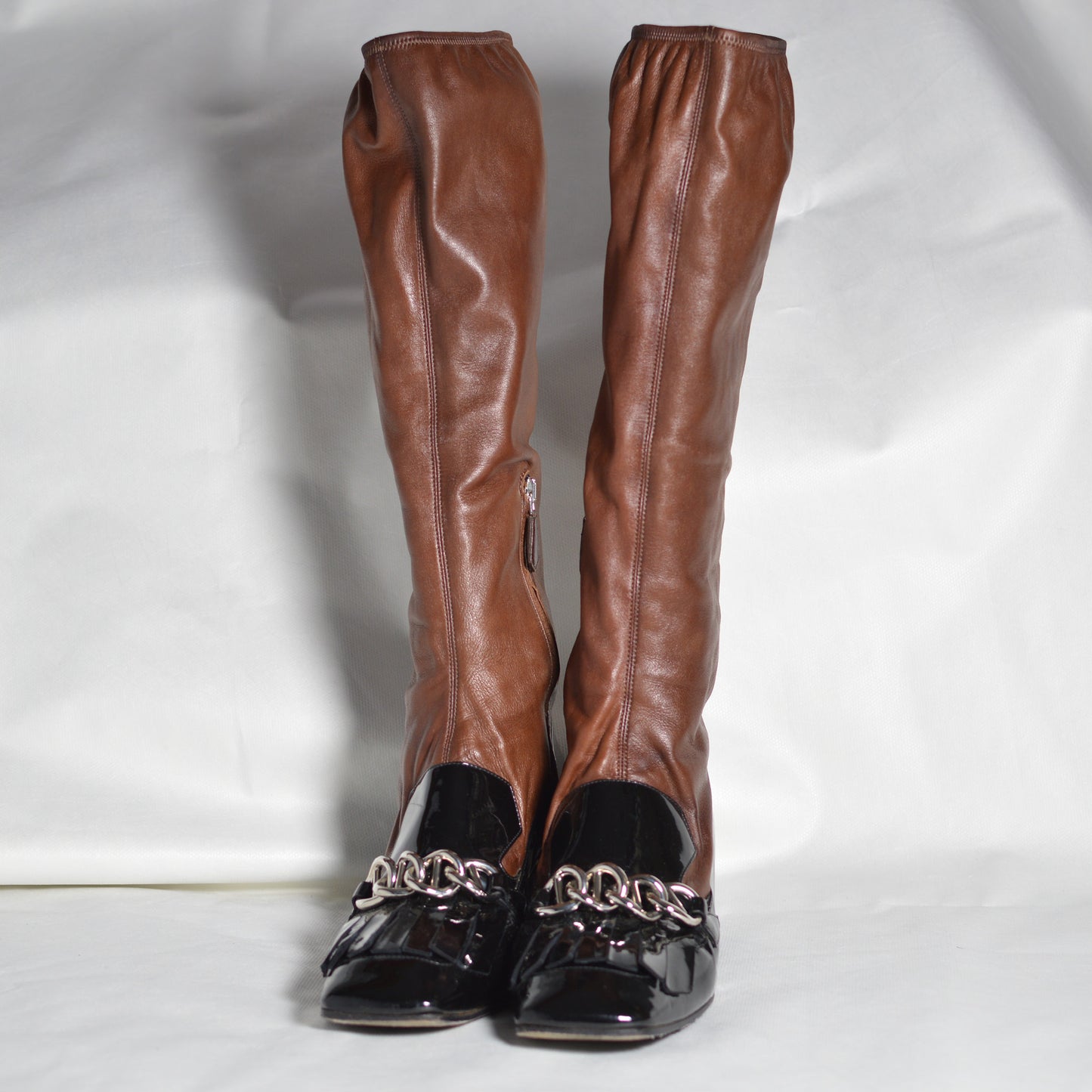 Prada - High Leather Boots