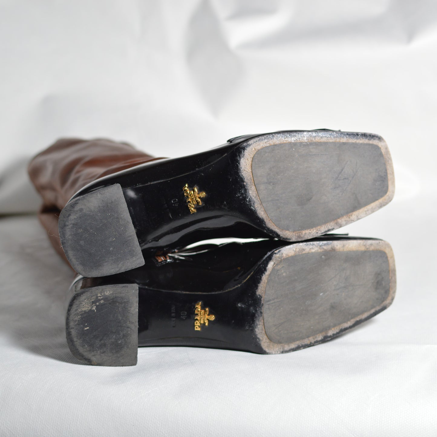 Prada - High Leather Boots