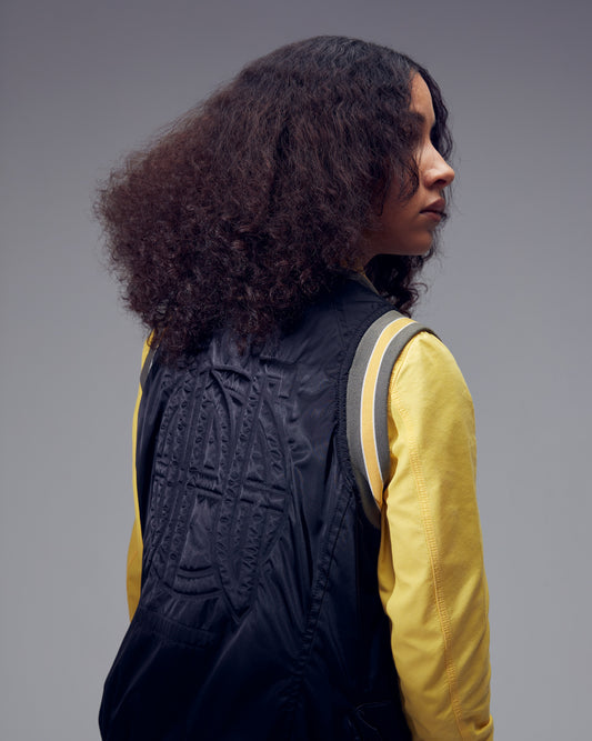 Jean Paul Gaultier - JPG Jean's - Back Logo Nylon Sleeveless Jacket