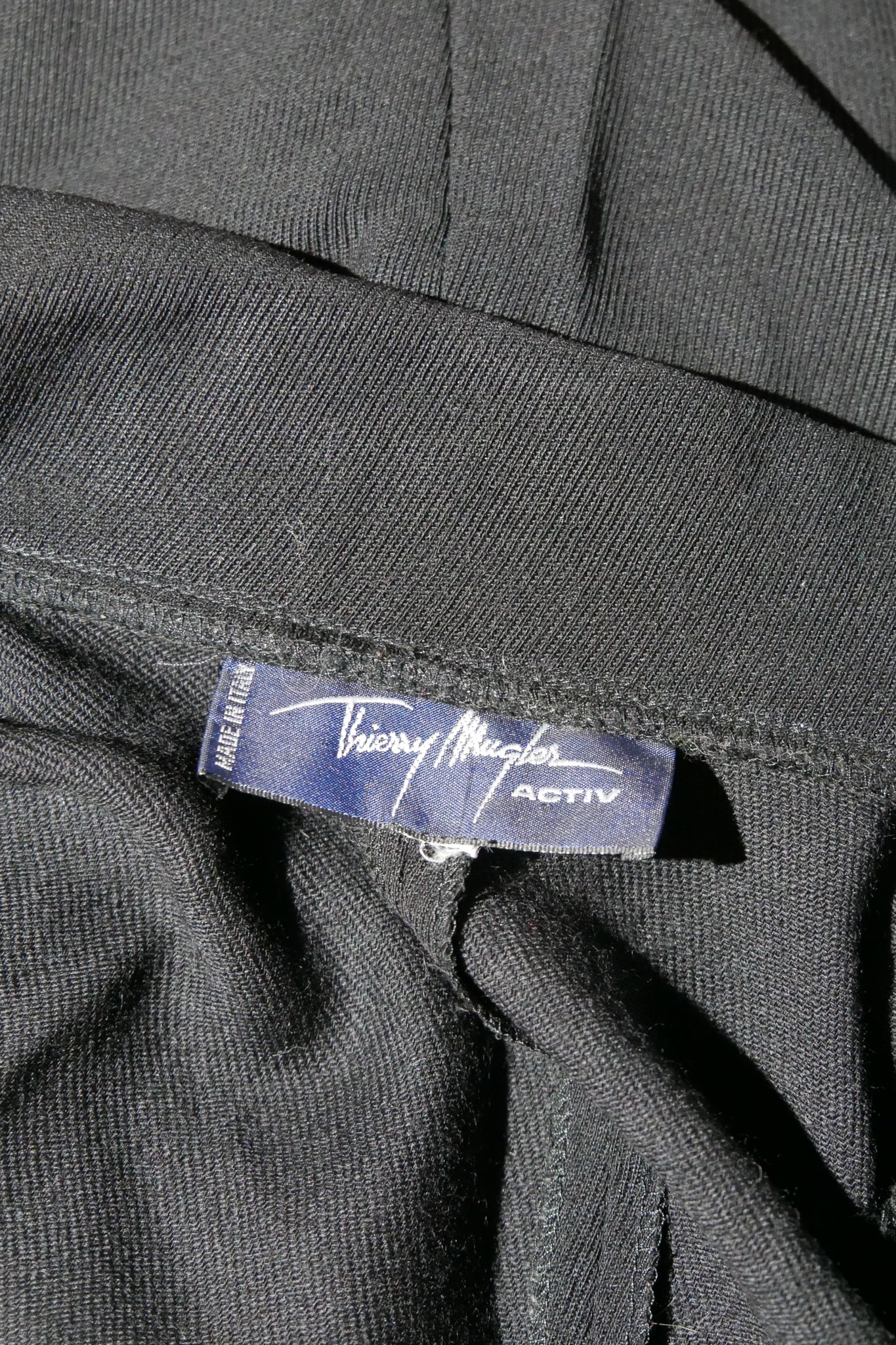 Thierry Mugler - Thierry Mugler Activ - Long Black Dress w/ Silver Details