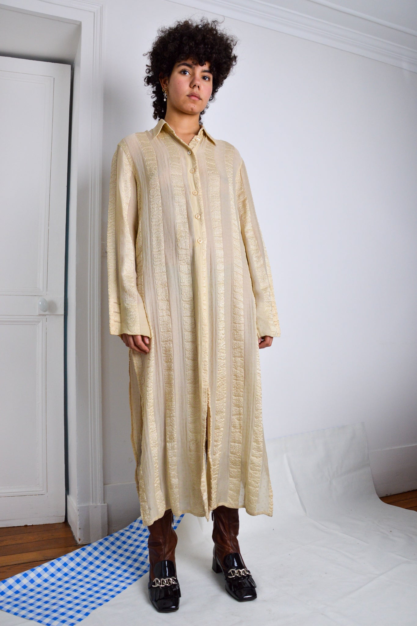 Byblos - Byblos - Long Beige Shirt-dress