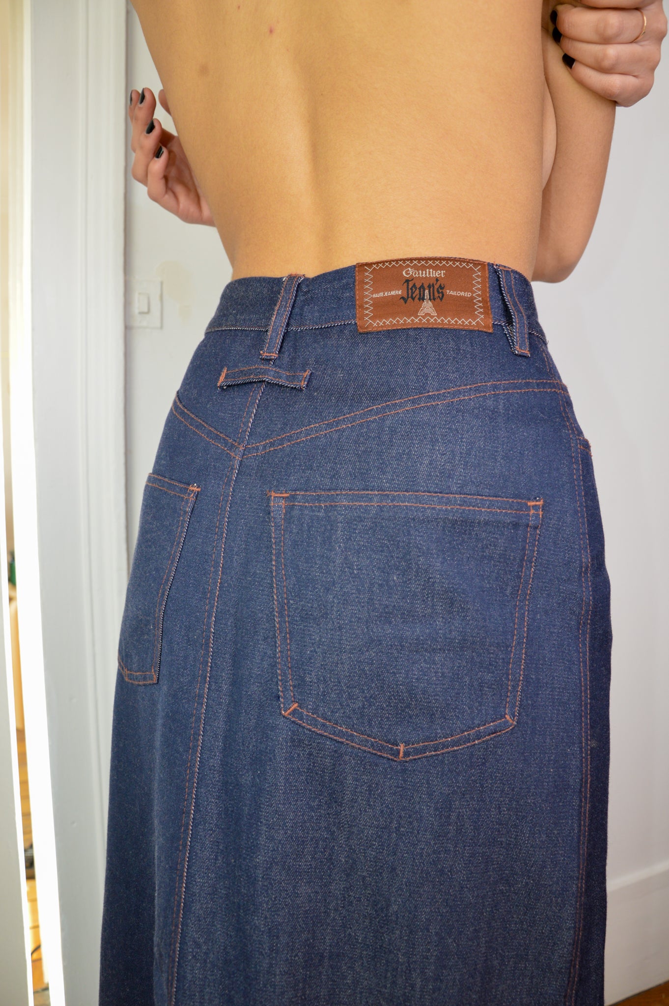 Jean Paul Gaultier - Gaultier Jean's - Long Fringed Denim Skirt