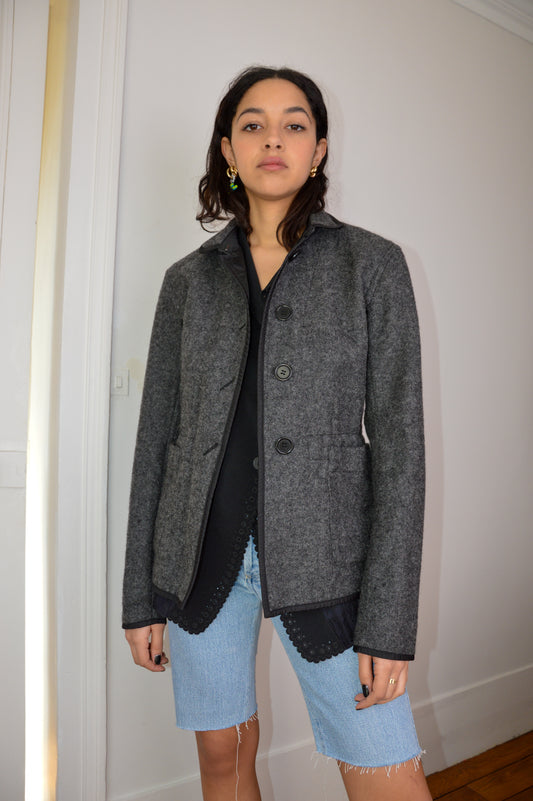 Prada - Linea Rossa - Grey Wool Jacket