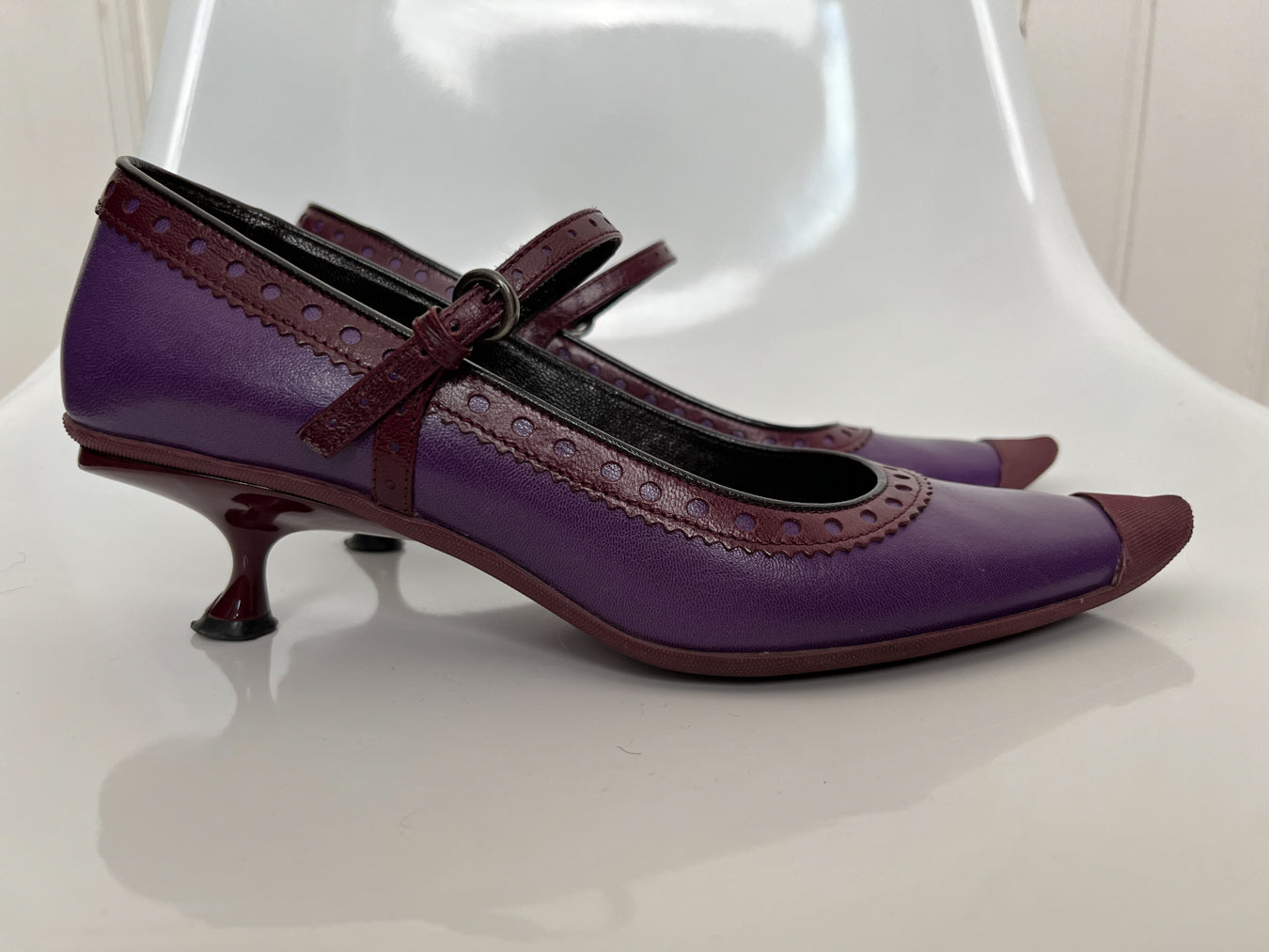 Miu Miu - Rare early 2000s Purple Spool Heel