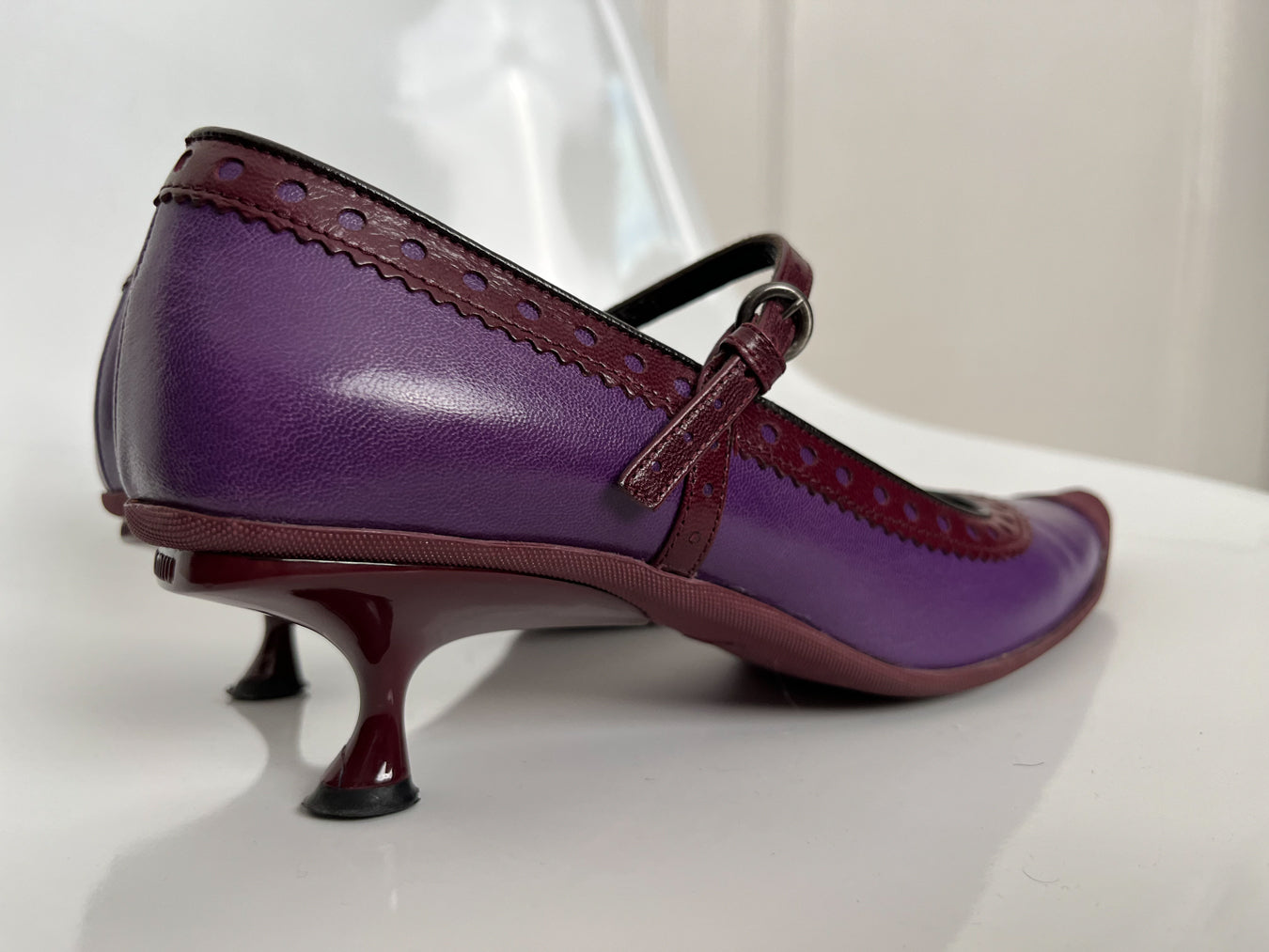 Miu Miu - Rare early 2000s Purple Spool Heel