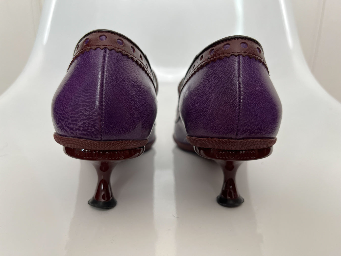 Miu Miu - Rare early 2000s Purple Spool Heel