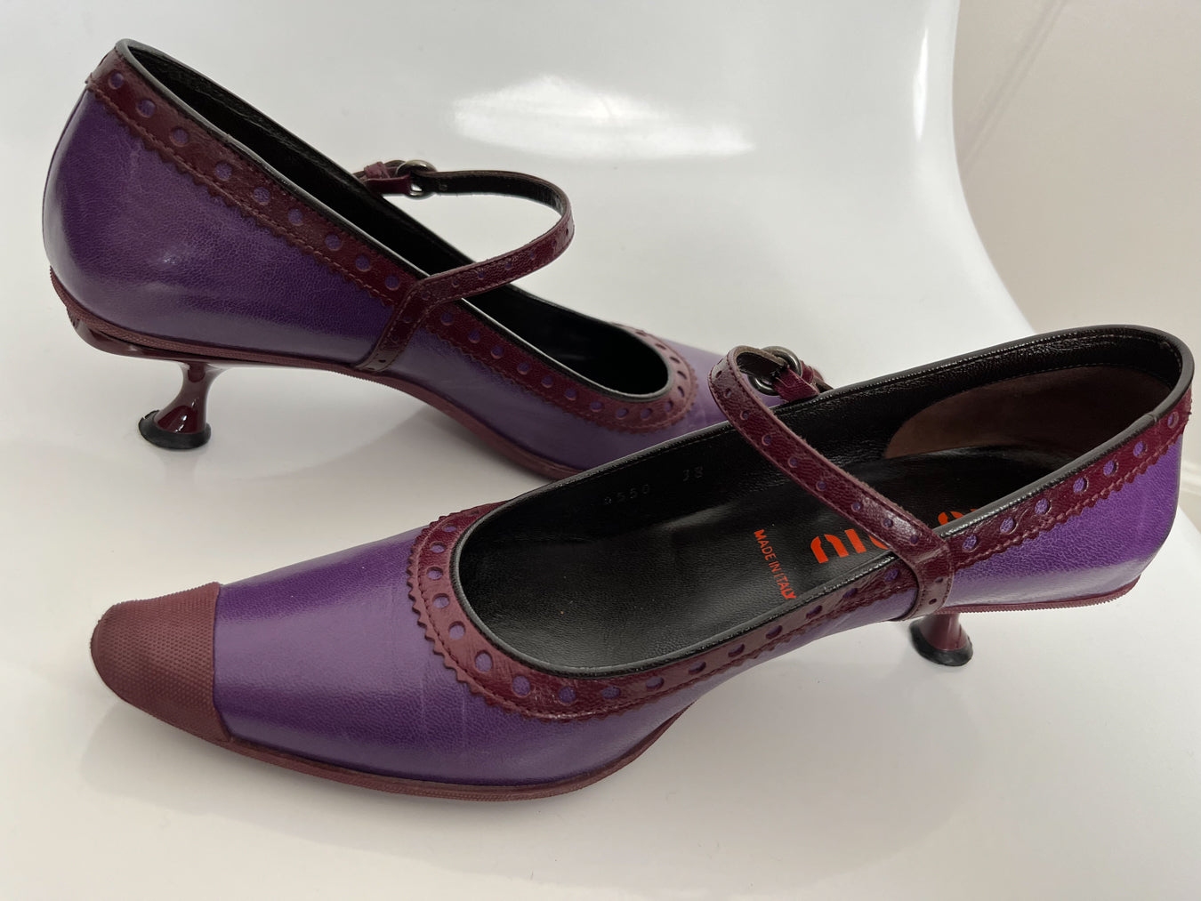 Miu Miu - Rare early 2000s Purple Spool Heel