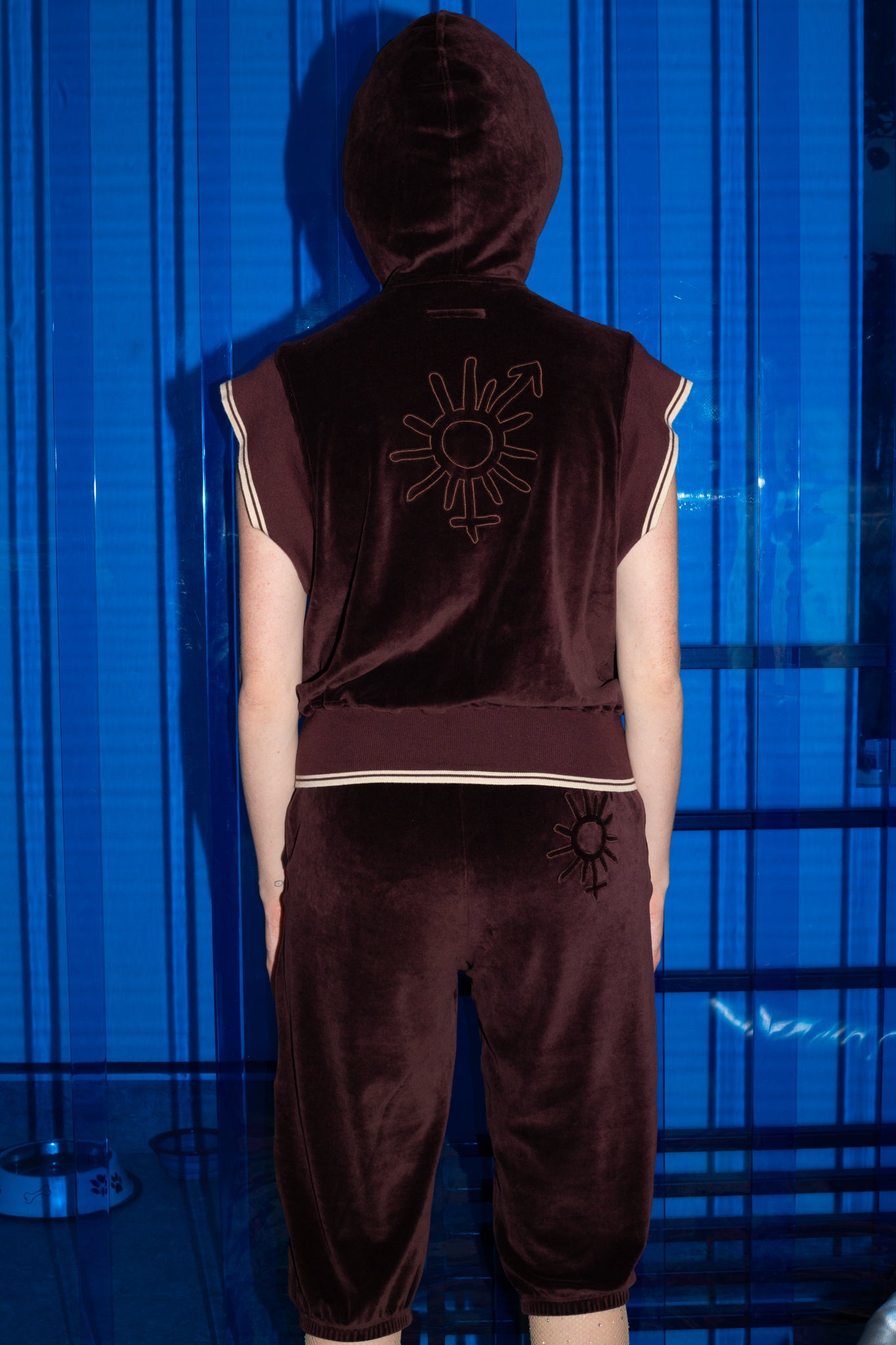 Jean Paul Gaultier Soleil - Burgundy Tracksuit w/ "Soleil" Logo