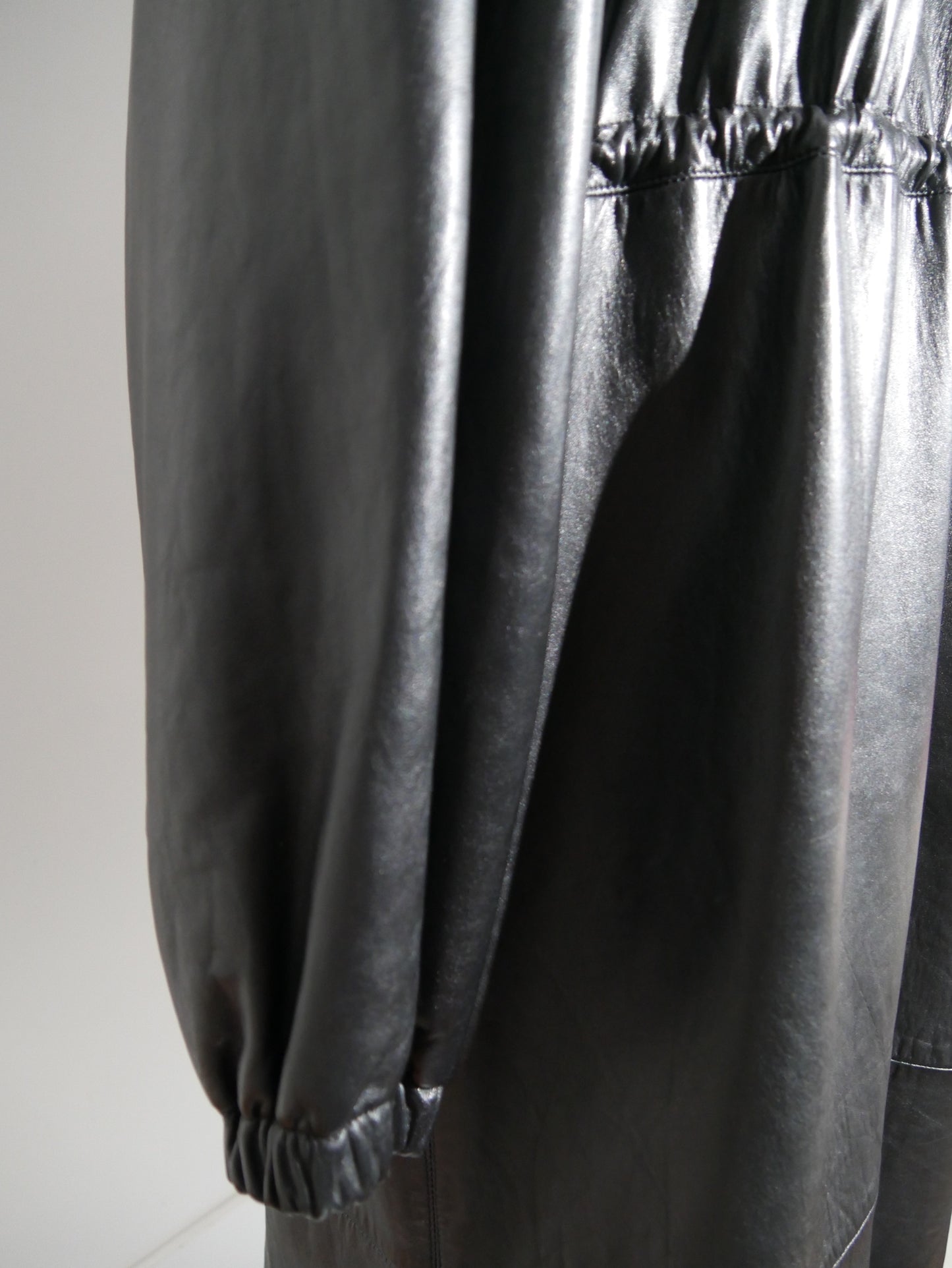 Versace - Gianni Versace - 80's Black Leather Long Hooded Coat