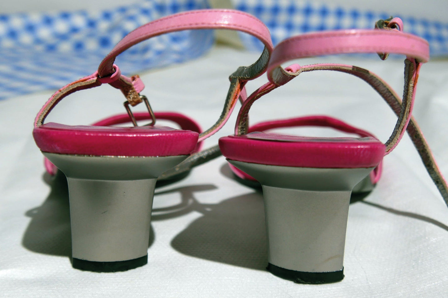 Calvin Klein - Calvin Klein - Pink Leather Sandals