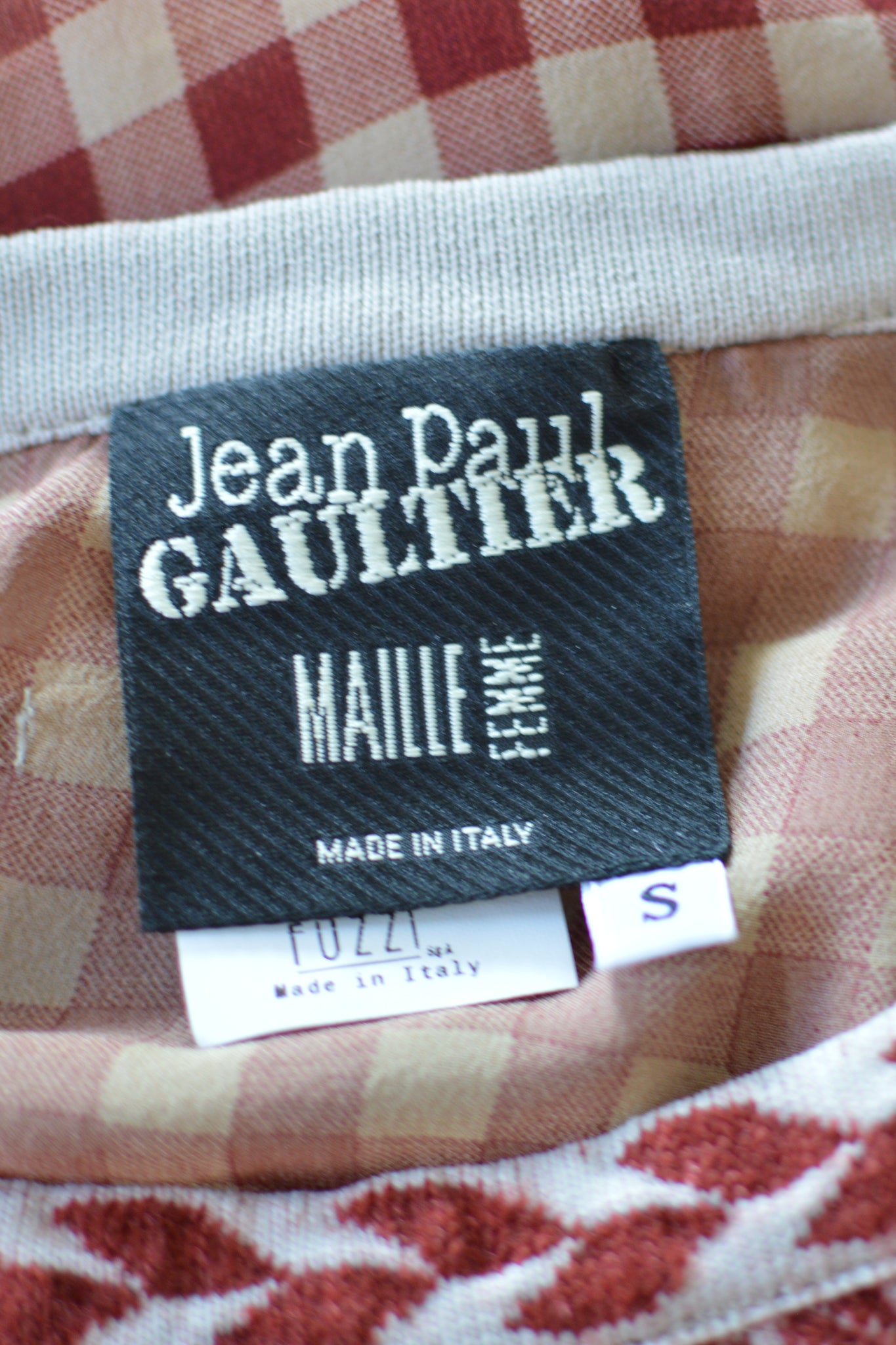 jean paul gaultier maille label griffe vintage